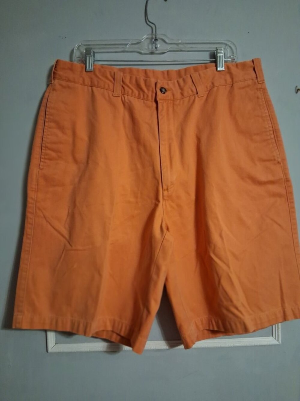 Savane Shorts Men's Orange Cotton Pockets Original Khakis Size 38